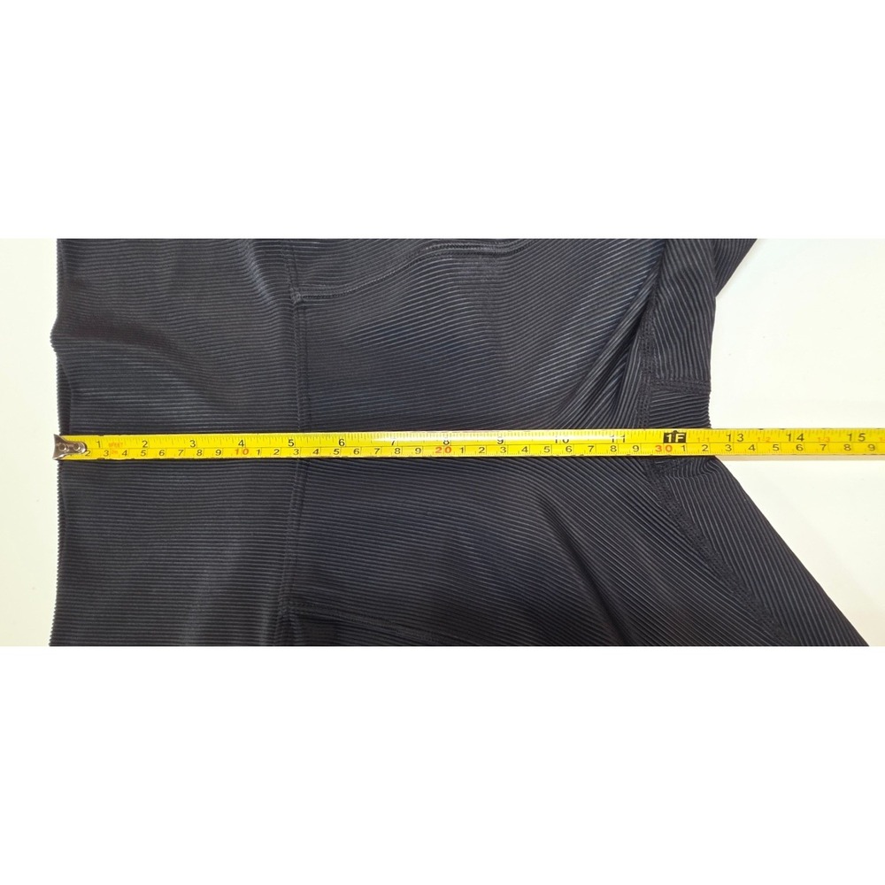 Beach Riot Womens S Black Alani Ribbed Flare Leggings Slit Hem - Picture 7 of 12